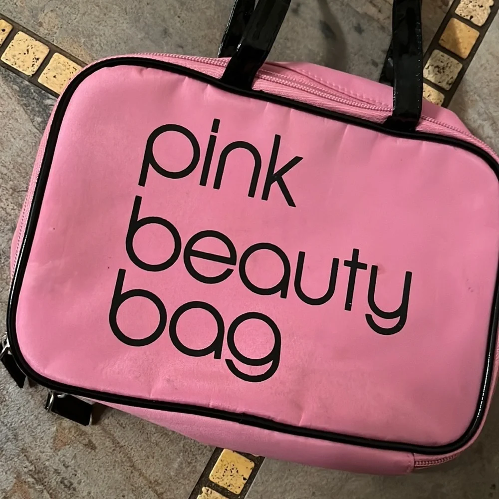 Bloomingdales Pink Beauty Bag cosmetics bag